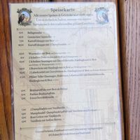 Menu  at Weinstube Eulenspiegel in Speyer