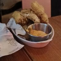 Oyster mushroom bites at The Old Bookshop in Bristol