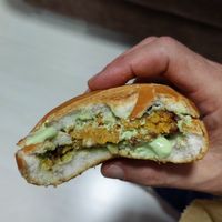 Pão com bolinho at Janaíno Vegan Bar in Curitiba