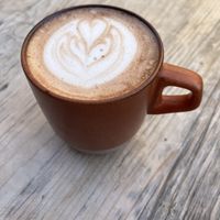 Hot chocolate with oat milk  at Marmadukes in Sheffield