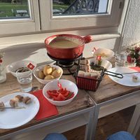 Fondue-rific !  at Fondue Villa & Garden in Unterseen