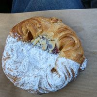 Raspberry jam pastry. Don't miss this one! at Brauðgerðarhús Akureyrar in Akureyri