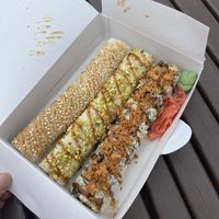 Vegan sushi rolls  at Nori Sushi in Koper