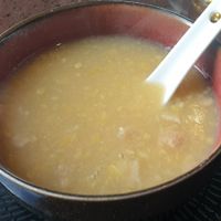 Sweet corn soup at Ren Dao Asian Vegetarian in Elsternwick