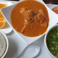 Curry chicken set lunch $16 at Ren Dao Asian Vegetarian in Elsternwick