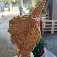 Vegan salted caramel and vegan coffee.. both amazing! at G'ala Gelateria in Lissone