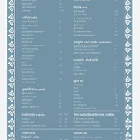 Menu 2 at Little Cortile in Hannover