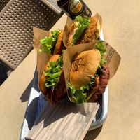 4 burgers, 2 beef + 2 chicken  at TGB - The Good Burger in Valencia
