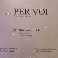 Erklärung des "V" at Restaurant da noi Cucina Italiana in Dusseldorf