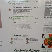 Menu at Big Ben Pub in Lido Di Jesolo