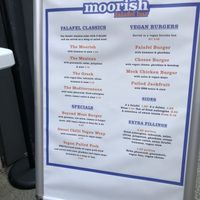 *go for the vegan ‘pulled pork' 😉  at Moorish Falafel Bar in Norwich