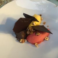 Best sorbet ever tasted- made in house by the chef!  at La Fleur au Fusil in Saint-vivien-de-medoc