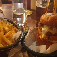 Rabbit the Bruce with a portion of fries at Rabbit Food @ Meadows Tap in Edinburgh