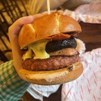 all day breakfast burger   at Rabbit Food @ Meadows Tap in Edinburgh