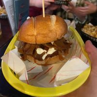 doner kebab burger  at Rabbit Food @ Meadows Tap in Edinburgh