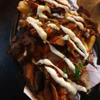 Doner topped chips at Rabbit Food @ Meadows Tap in Edinburgh
