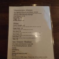 Menu #1 at Rabbit Food @ Meadows Tap in Edinburgh