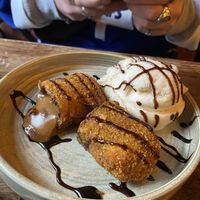 Deep Fried Vegan Mars  at Rabbit Food @ Meadows Tap in Edinburgh