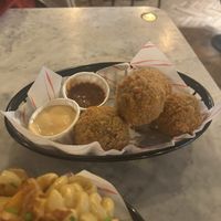 Haggis bawls  at Rabbit Food @ Meadows Tap in Edinburgh