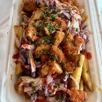 Buffalo chicken loaded fries   at Rabbit Food @ Meadows Tap in Edinburgh