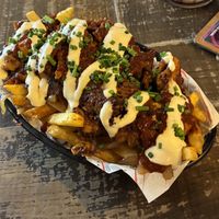 Shawarma Loaded Fries  at Rabbit Food @ Meadows Tap in Edinburgh