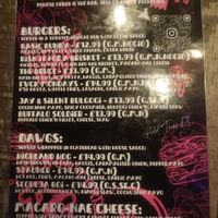 Menu July 2026 at Rabbit Food @ Meadows Tap in Edinburgh