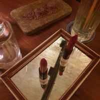 Edible lipstick at Mini Bar - José Avillez in Lisbon