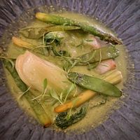 Grilled vegetables curry at Mini Bar - José Avillez in Lisbon