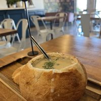 Vegan clam chowder  at Goji Berry in Phoenix
