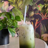 Iced matcha latte at Goji Berry in Phoenix