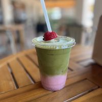 Strawberry matcha   at Goji Berry in Phoenix