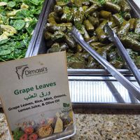 Vegan grape leaves! at Dimassi's Mediterranean Buffet in Austin