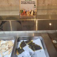 Look for the vegan symbol! at Dimassi's Mediterranean Buffet in Austin