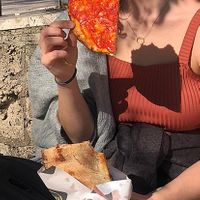 Couldn’t resist eating to take a picture of the food first  at Forno Roscioli Pietro - Esquilino in Rome