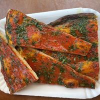 Garlic pizza   at Forno Roscioli Pietro - Esquilino in Rome