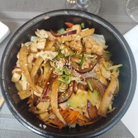 Bibimbap au tofu at Seoul in Grenoble