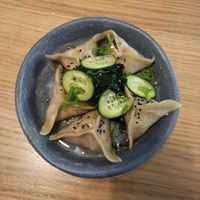 Steamed shiitake dumplings at Dwa Stoliki in Torun