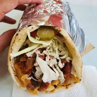 Vegan wrap at Vegan Dream in Timisoara