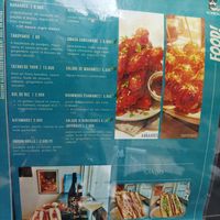 Menu at Komesu in Angers