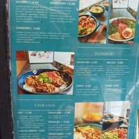 Menu at Komesu in Angers