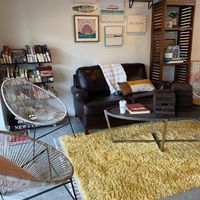 Lots of spaces to choose to sit #Veganuary at Beach Hippie Coffee in Myrtle Beach