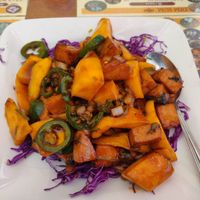 Mango chickenless chicken at Big Lantern in San Francisco