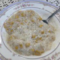 Dessert: Coconut milk, corn and tapioca pudding  at Ketiw in Montreal