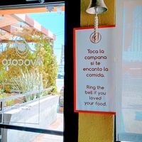 Ring that bell 🔔💚 at Avocato Cocina Creativa in Puerto Penasco