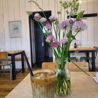 Iced Oat Latte at BRAF in Caernarfon