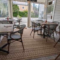 Small enclosed porch, nice and comfy at Salt and Pepper Social in Newcastle