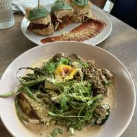 Mushroom short rib and the meatball sliders  at Salt and Pepper Social in Newcastle