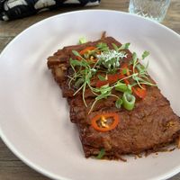 Vegan ribs  at Salt and Pepper Social in Newcastle