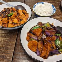 3 vegetables and Tofu Mapo at Shanghai Kitchen in Marseille