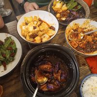 (these are not the full portions, we had already started serving ourselves) at Shanghai Kitchen in Marseille